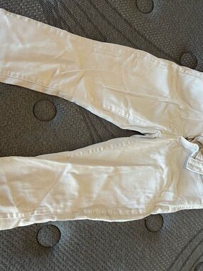 Cream Slim Straight Jeans